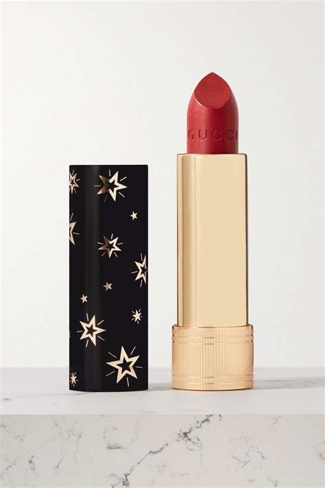 gucci rouge a levres gothique lipstick goldie red|Gucci golden red lipstick.